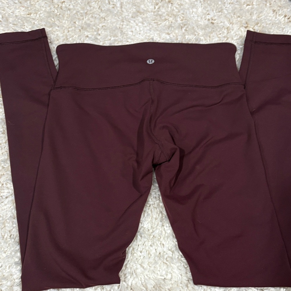 Lululemon Burgundy Leggings